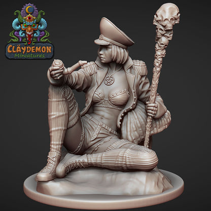 Camille the Witch Miniature - by Claydemon Miniatures