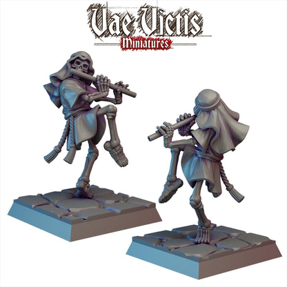 Skeleton Flute Player Miniature - by Vae Victis Miniatures