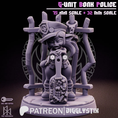 Goblin Cop G-Unit Bonk Police Miniature - by Jigglystix