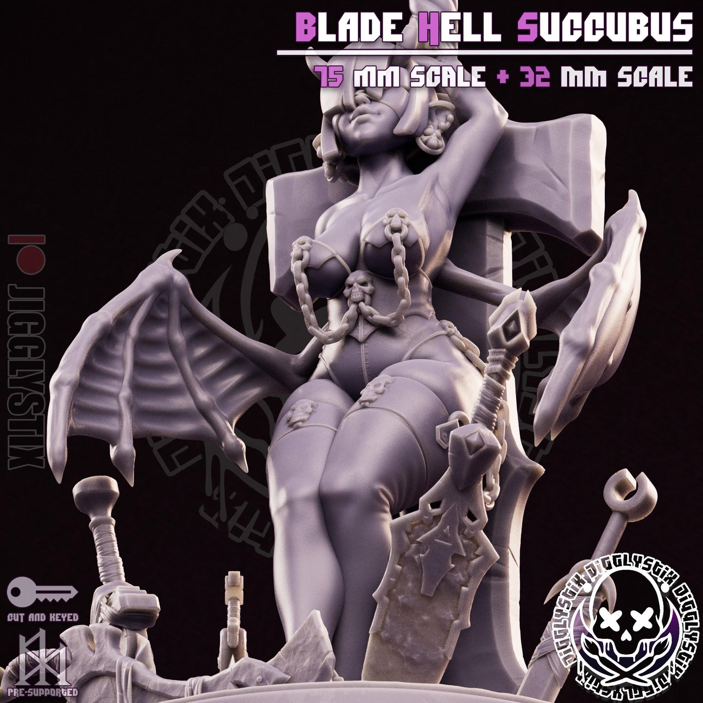 Blade Milf Succubus Miniature - by Jigglystix