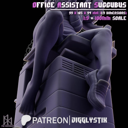 Office Assistant Succubus Miniature - by Jigglystix