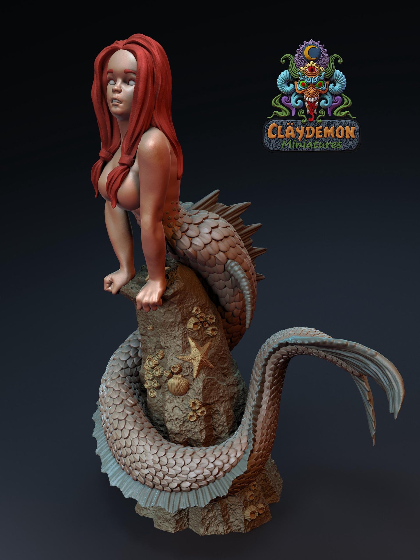 Daughter of the Sea Mermaid Miniature - by Claydemon Miniatures