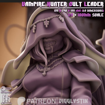 Vampire Hunter Cult Leader Miniature - by Jigglystix