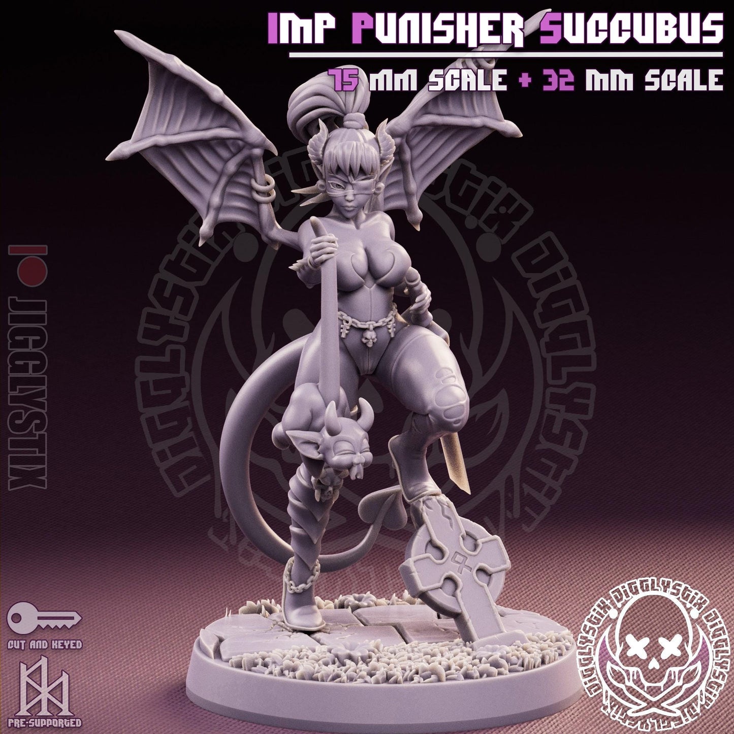 Imp Punisher Milf Succubus Miniature - by Jigglystix