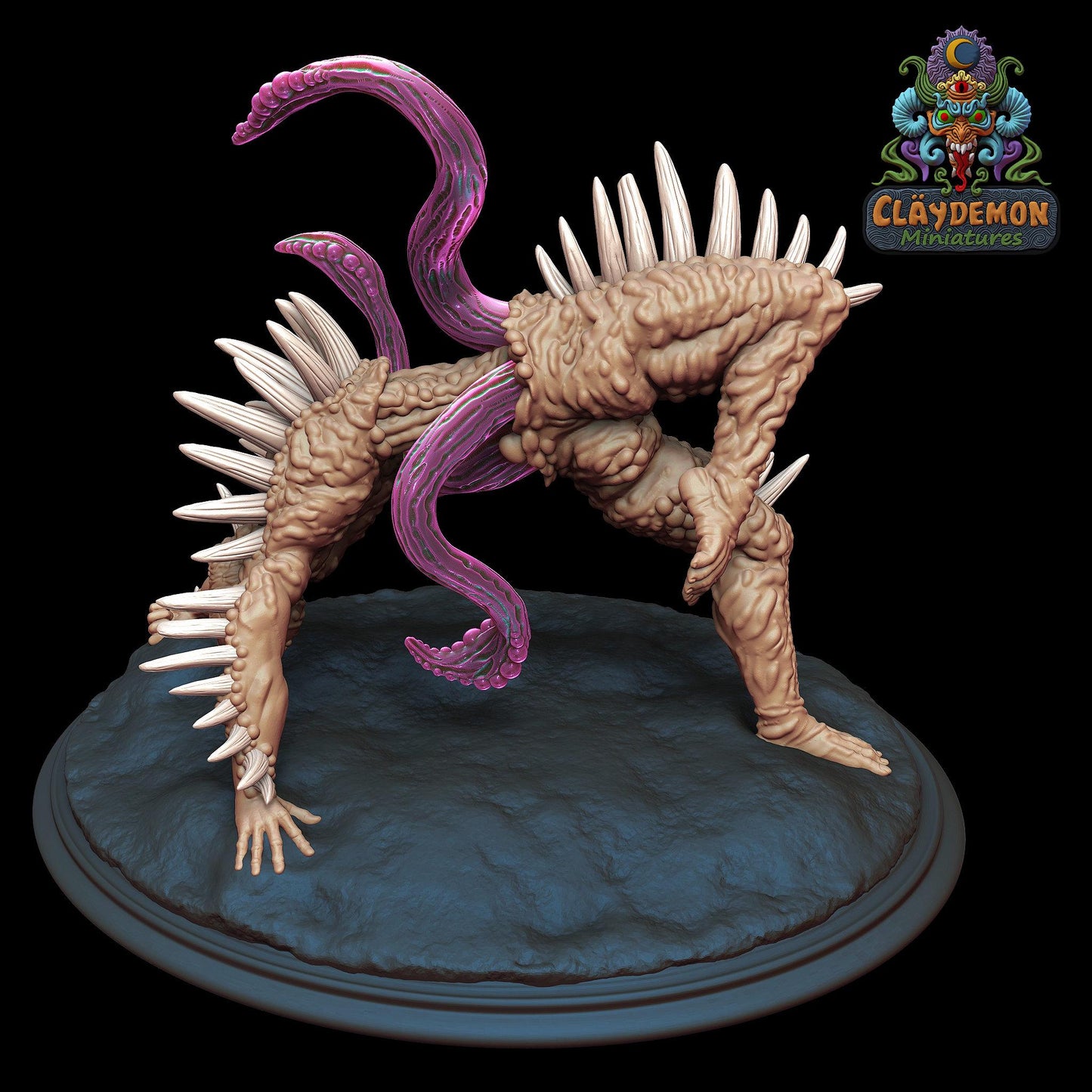 Marrow Thistle Crawler Miniature - by Claydemon Miniatures