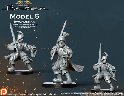 Landsknecht Mercenary Warband Miniatures SET A - by Magori Miniatures