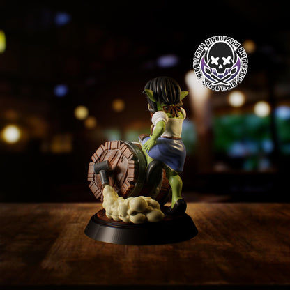 Goblin Bar Maid Miniature - by Jigglystix