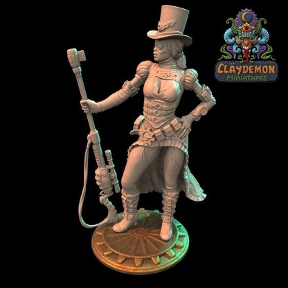 Aria the Sniper Woman Miniature - by Claydemon Miniatures