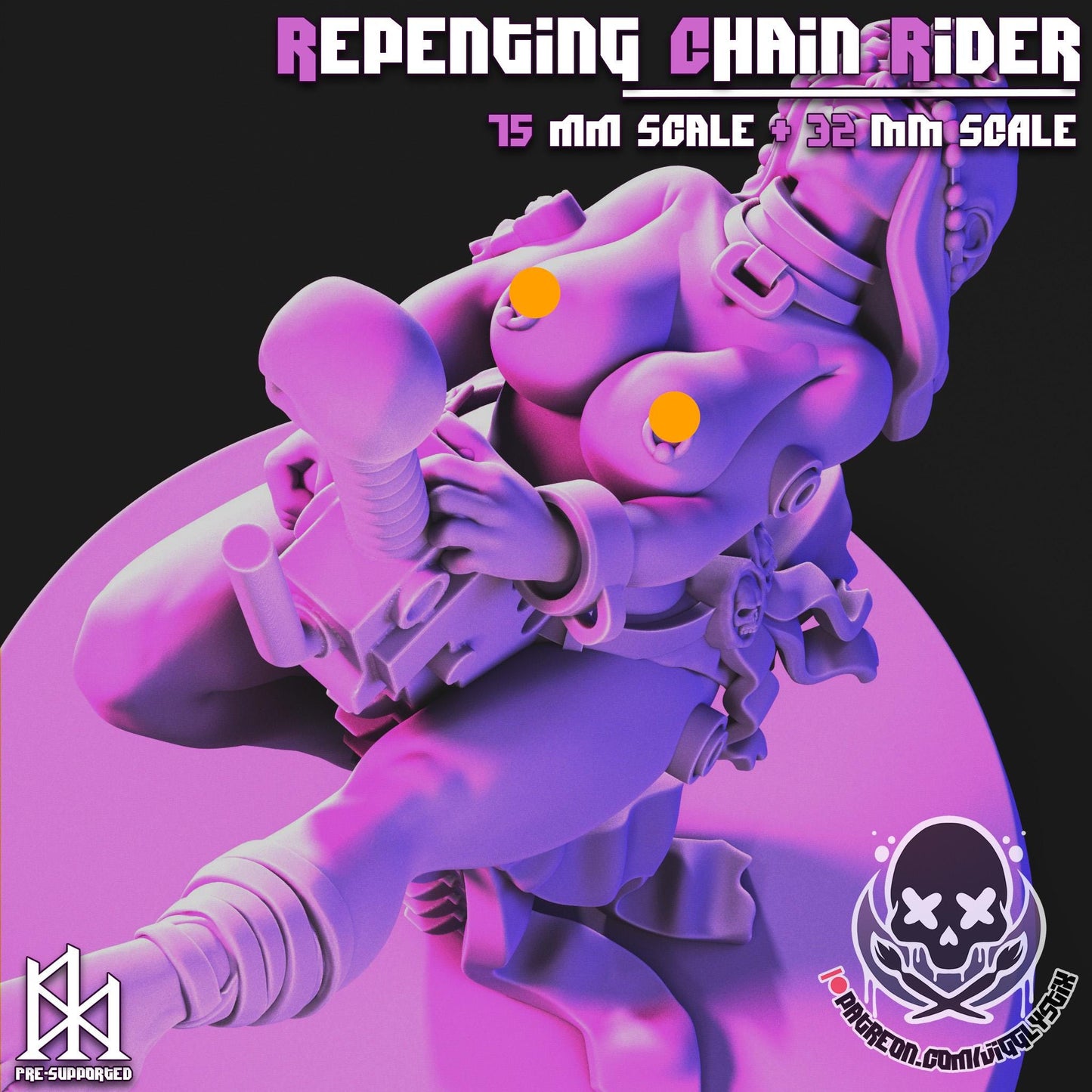 Repenting Chain Rider Sister Miniature - by Jigglystix