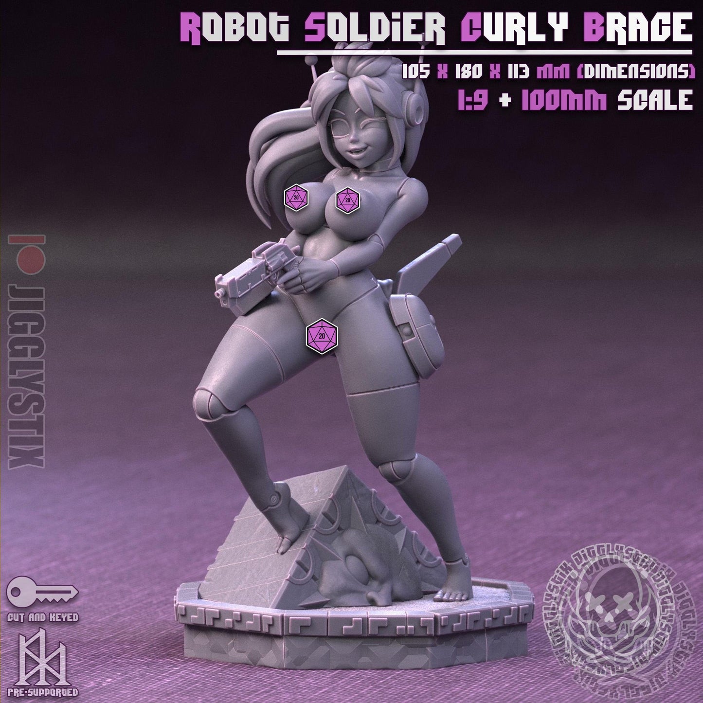 Robot Soldier Curly Brace Miniature - by Jigglystix