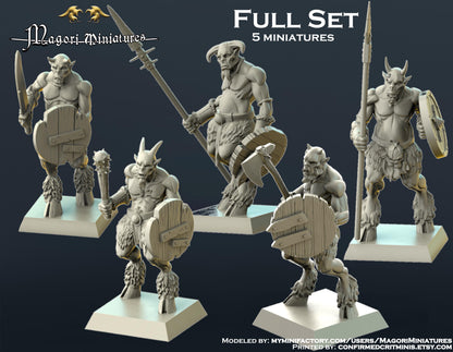 Goatman Raider Miniatures - by Magori Miniatures