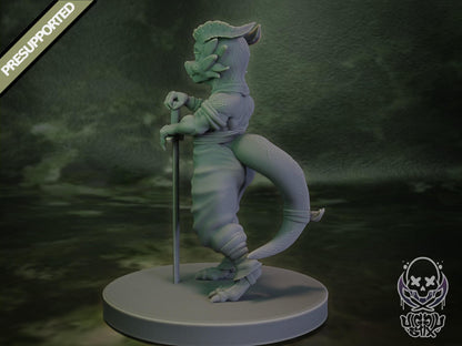Desert Kobold Warrior Miniature - by Jigglystix