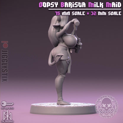 Oppsy Barista Milk Maid Miniature - by Jigglystix