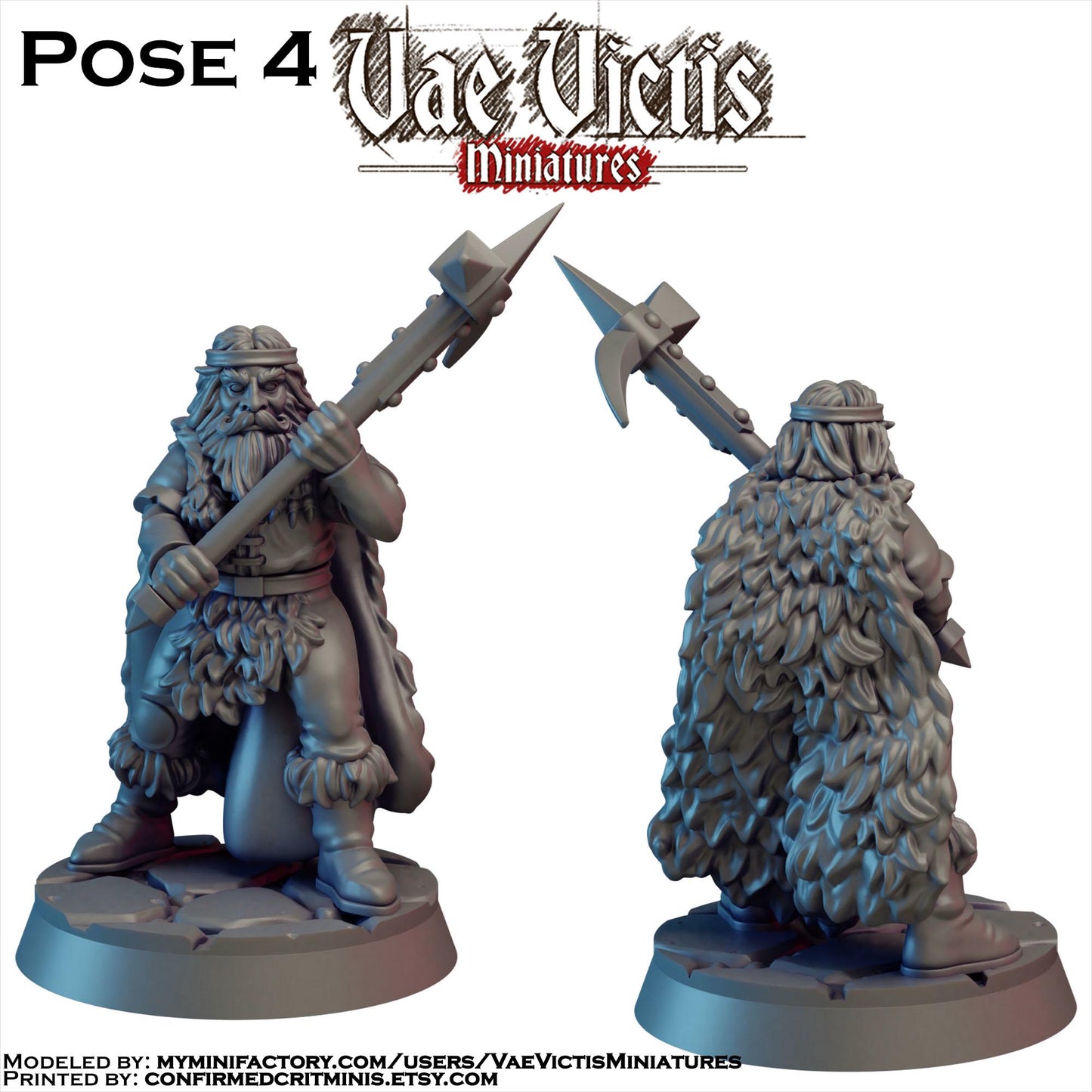 Mountain Men Mercenary Miniatures - by Vae Victis Miniatures