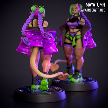 Razzle and Dazzle Succubus Raver Twin Miniatures - by Mayatomr