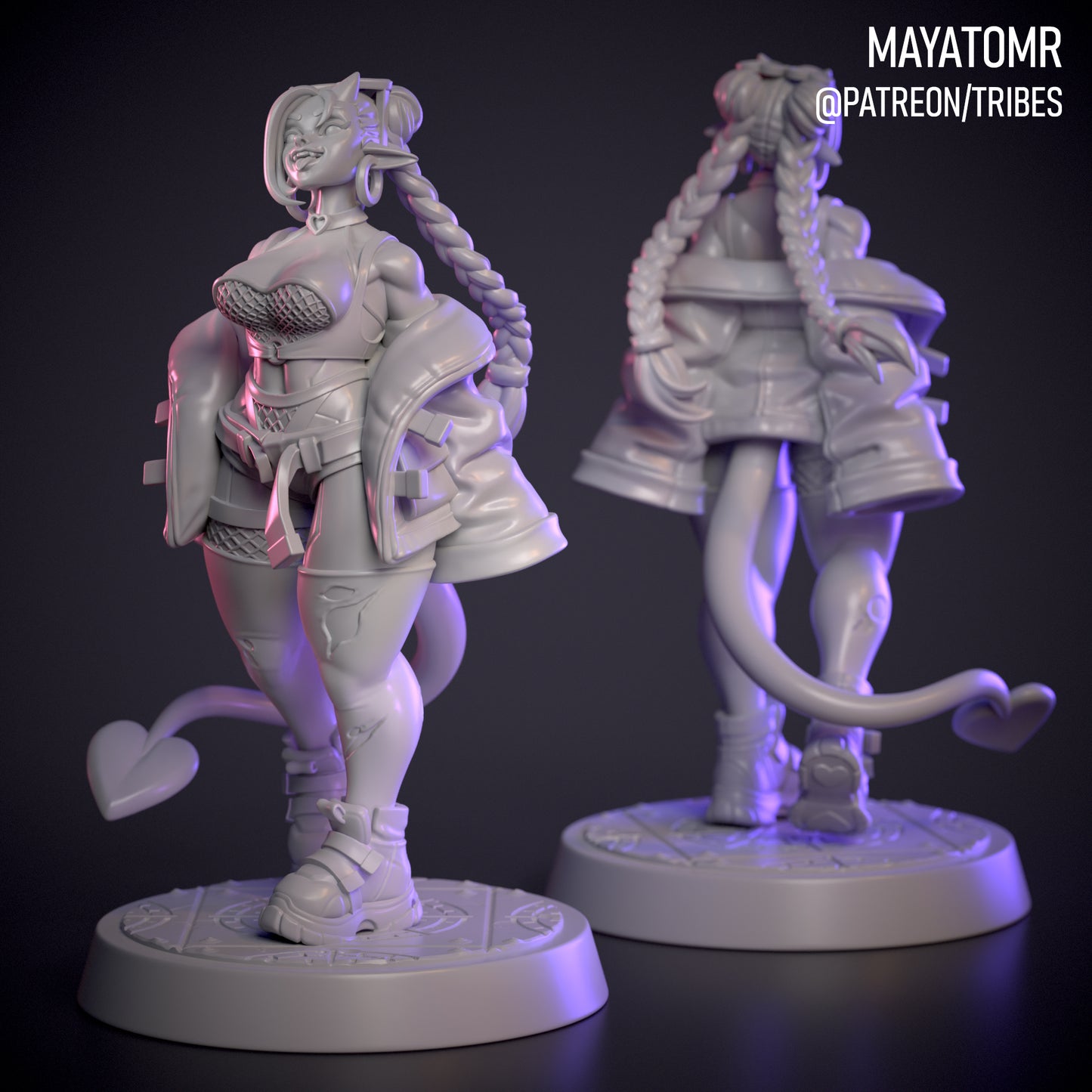 Razzle and Dazzle Succubus Raver Twin Miniatures - by Mayatomr
