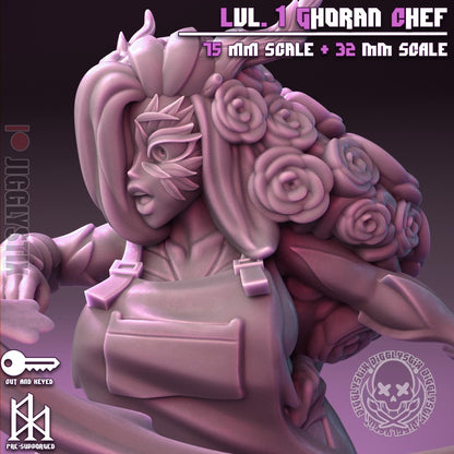 Lvl 1 Ghoran Chef Miniature - by Jigglystix
