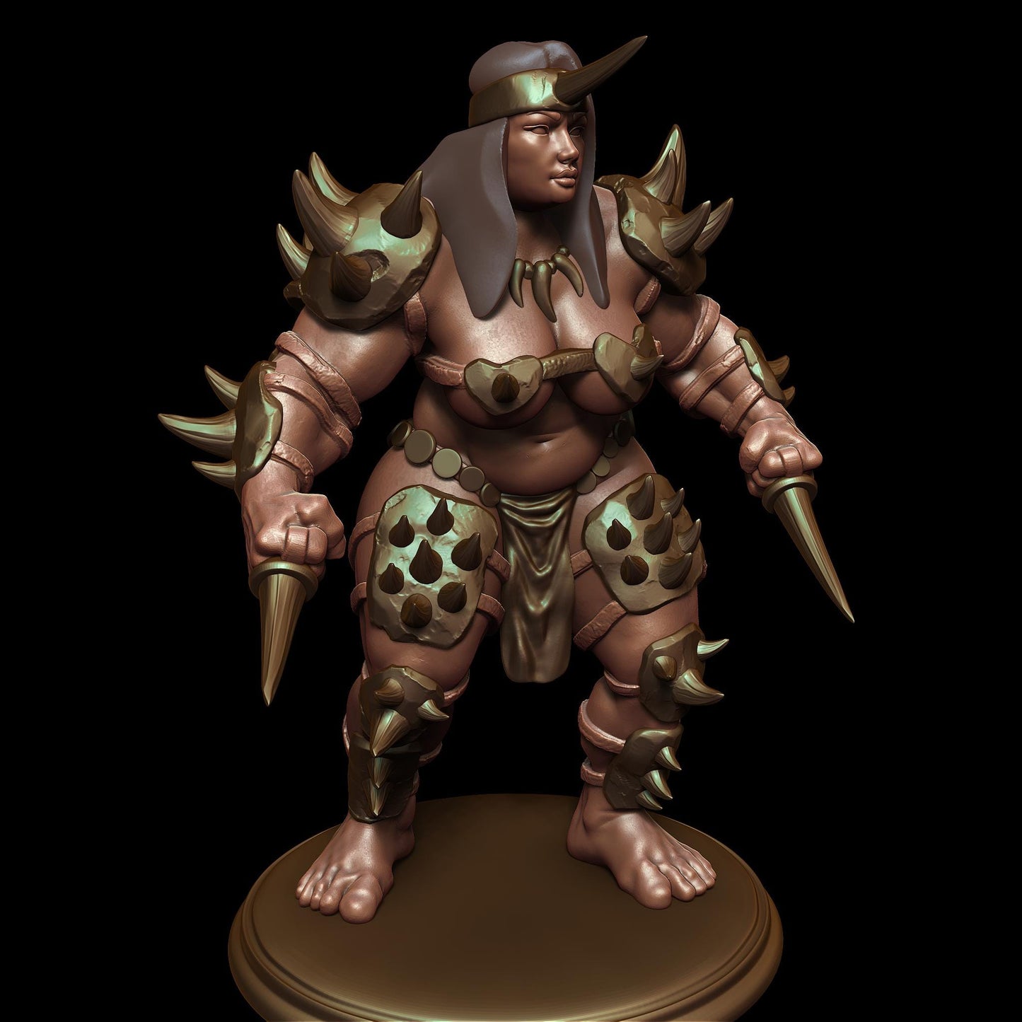 Drewa the Spike Miniature - by Claydemon Miniatures