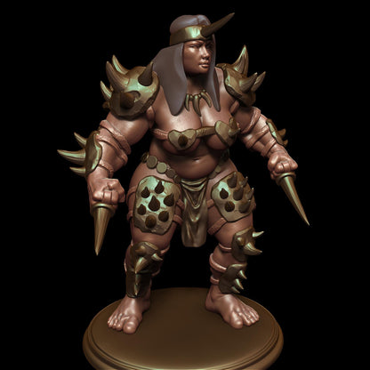 Drewa the Spike Miniature - by Claydemon Miniatures