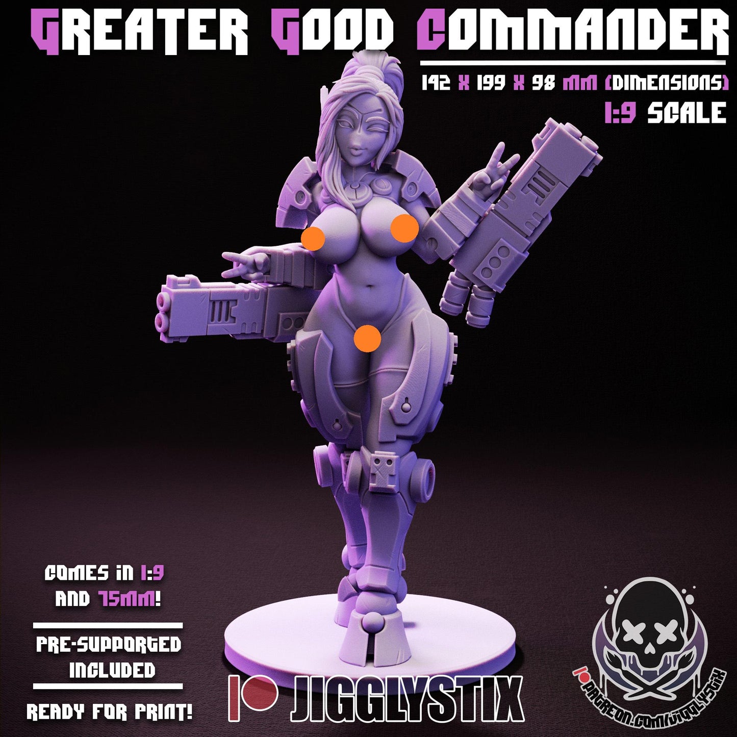 Greater Good Commander Miniature - by Jigglystix
