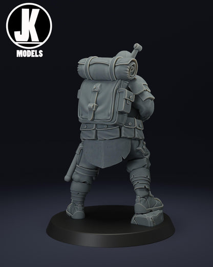 Trench Shock Trooper Miniature - JK Remo Models