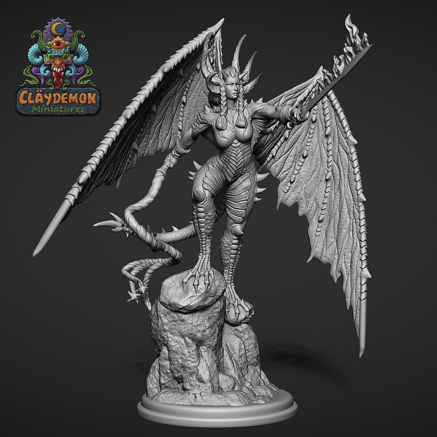 Hecca the Tormenter Miniature - by Claydemon Miniatures