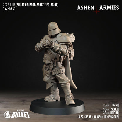 Sanctified Legion Yeomen Miniatures - Ashen Armies by Bite the Bullet
