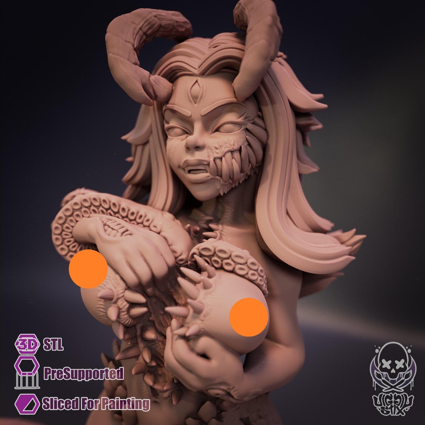 Eldritch Vessel Pinup Miniature - by Jigglystix
