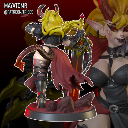Demon Knight Elena Miniature - by Mayatomr