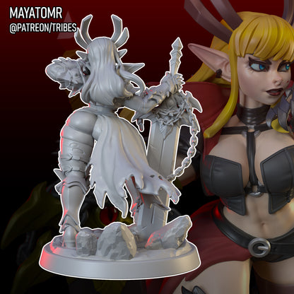 Demon Knight Elena Miniature - by Mayatomr