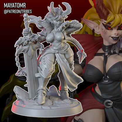 Demon Knight Elena Miniature - by Mayatomr
