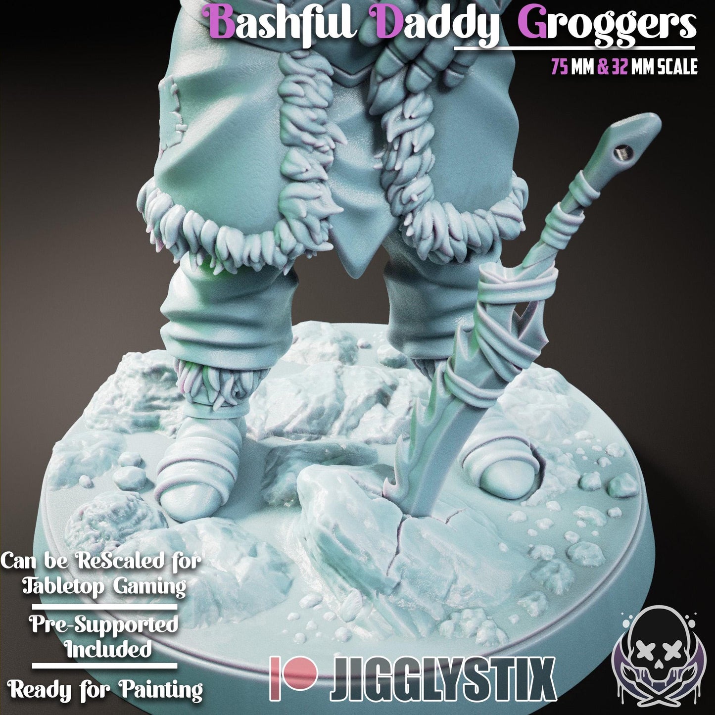 Bashful Daddy Groggers Miniature - by Jigglystix
