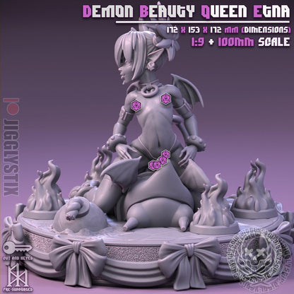 Demon Beauty Queen Etna Miniature - by Jigglystix