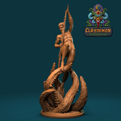 Skjorta the Seadragon Slayer Woman Miniature - by Claydemon Miniatures
