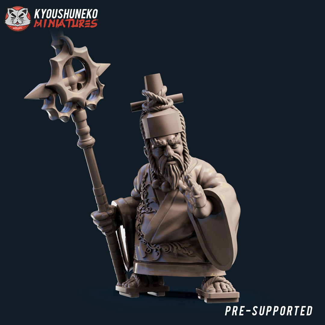 Japanese Dwarf Rune Lord Miniature - by Kyoushuneko Miniatures