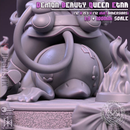 Demon Beauty Queen Etna Miniature - by Jigglystix