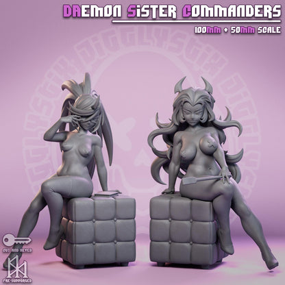 Daemon Sister Commanders Miniature - by Jigglystix