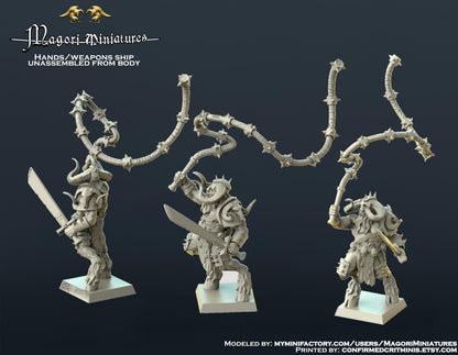 Goatman Chieftain Miniature - by Magori Miniatures