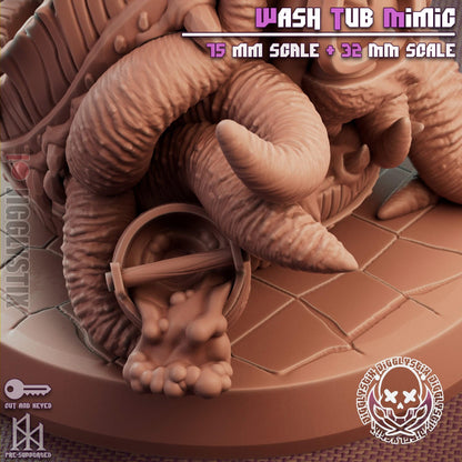 Wash Tub Mimic Miniature - by Jigglystix