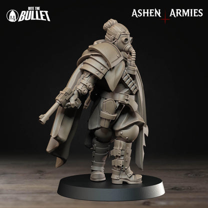 Holy Shogunate Sniper Priest Miniature - Ashen Armies by Bite the Bullet