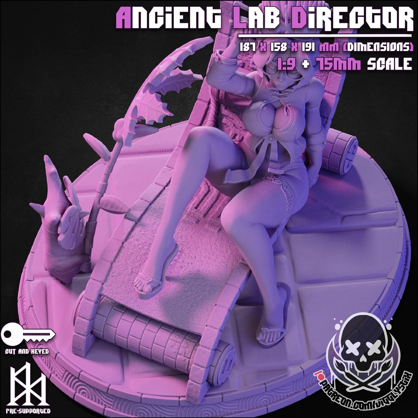 Ancient Lab Director Miniature - by Jigglystix