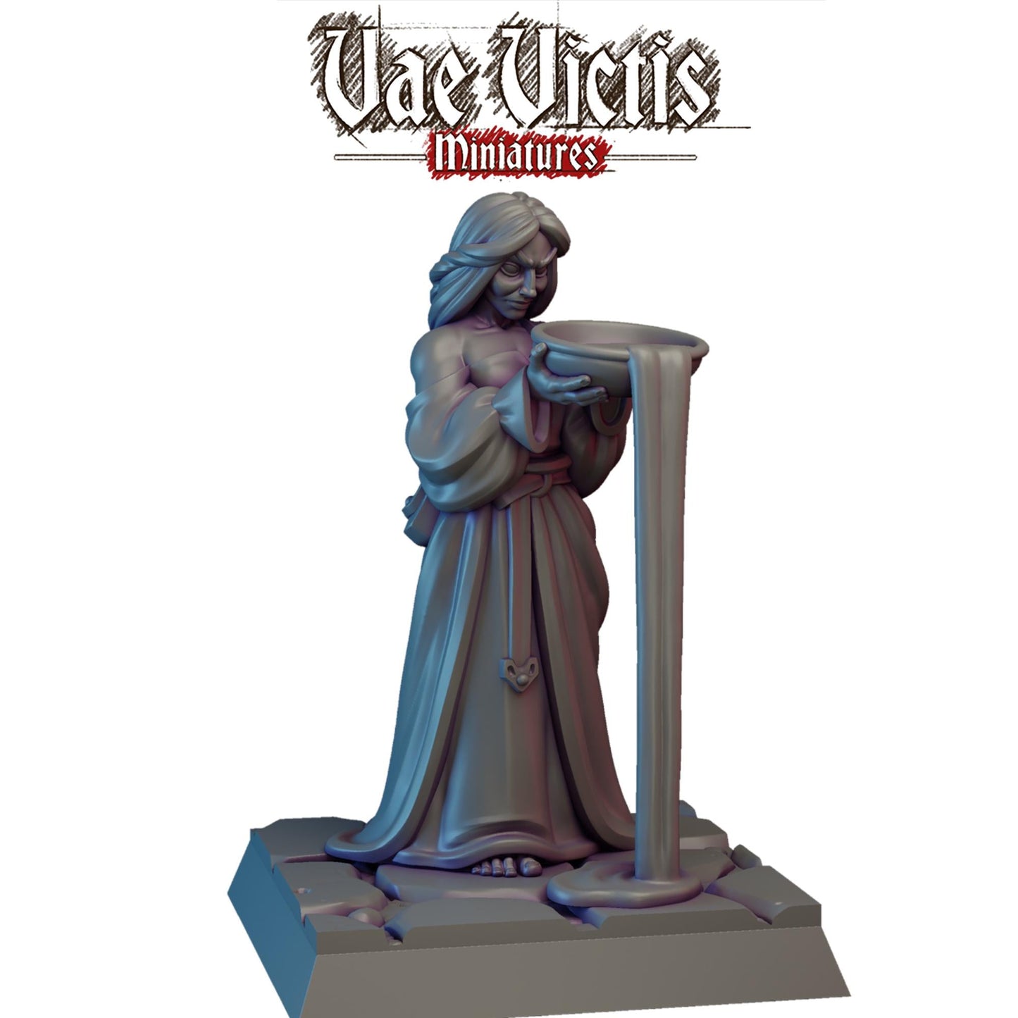 Blood Offering Priestess Miniature - by Vae Victis Miniatures