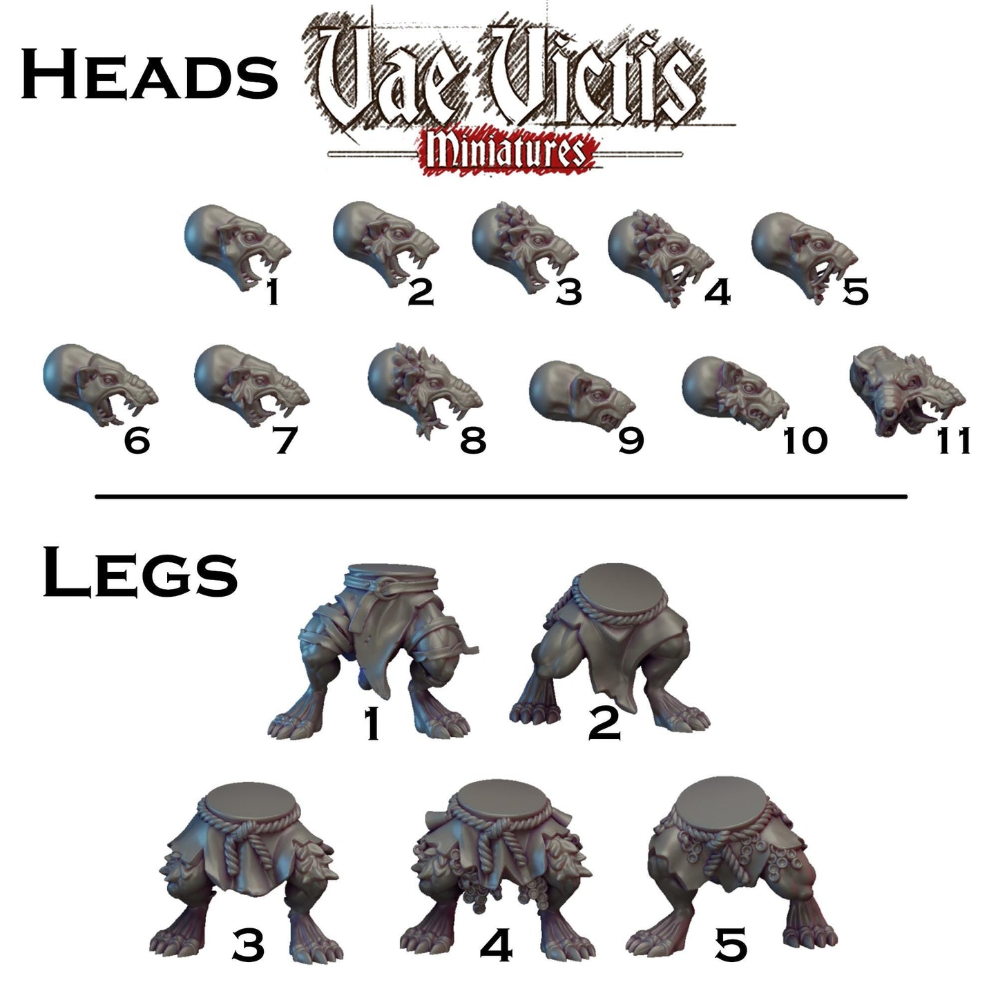 Modular Ratfolk Giant Miniatures - by Vae Victis Miniatures
