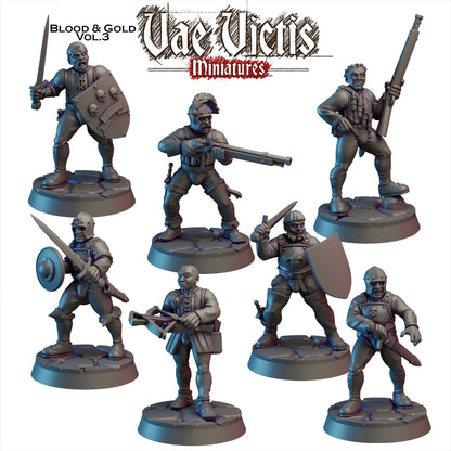 Human Mercenary Warband Miniatures SET B - by Vae Victis Miniatures