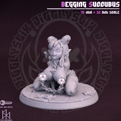 Begging Succubus Miniature - by Jigglystix