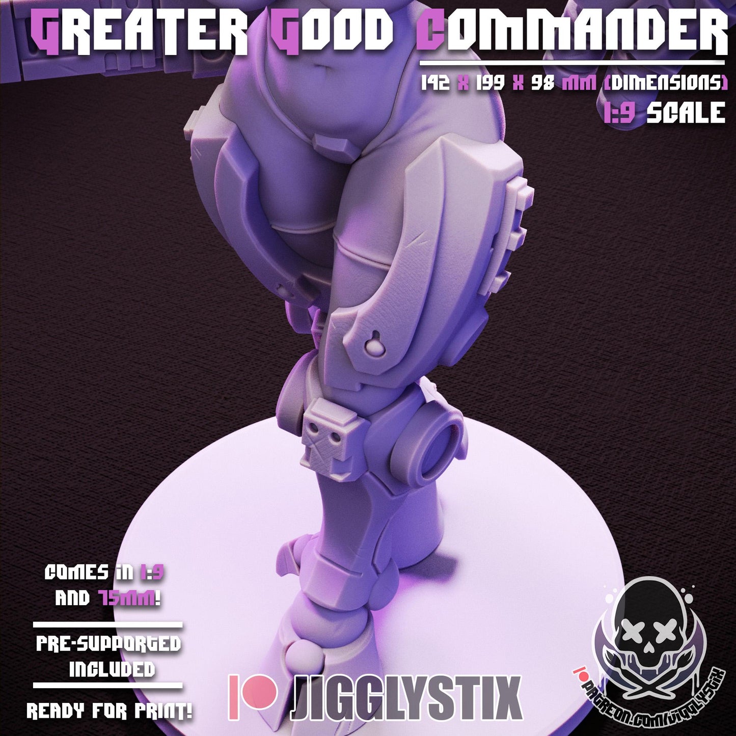 Greater Good Commander Miniature - by Jigglystix