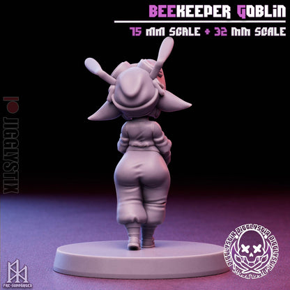Beekeeper Goblin Miniature - by Jigglystix