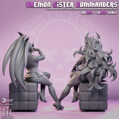 Daemon Sister Commanders Miniature - by Jigglystix