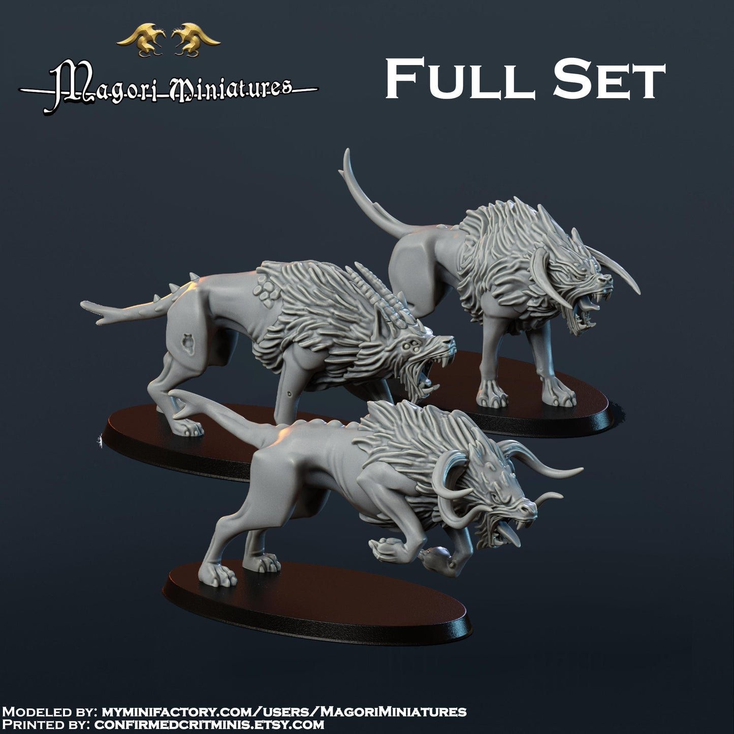 Chaos Warhound Miniatures - by Magori Miniatures