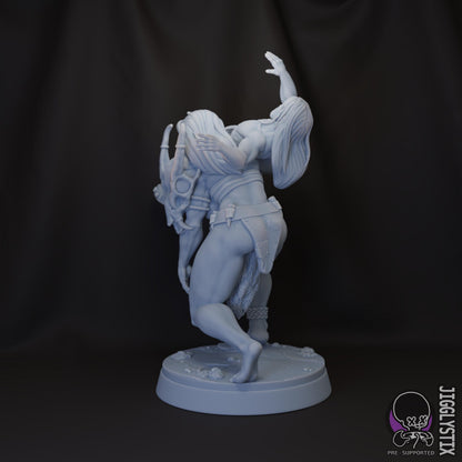Fem Orc Abduction Miniature - by Jigglystix
